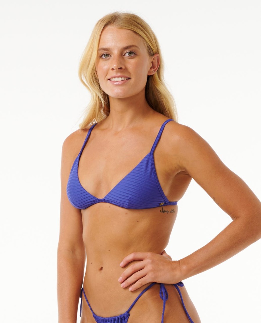 premium surf bikini top met vaste driehoek