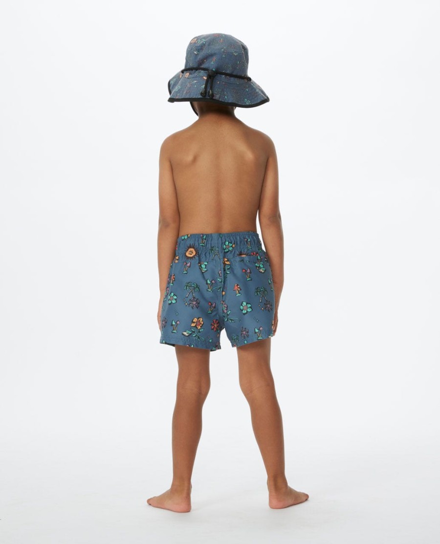 mystic waves sun volley boardshorts - jongens 1-8 jaar