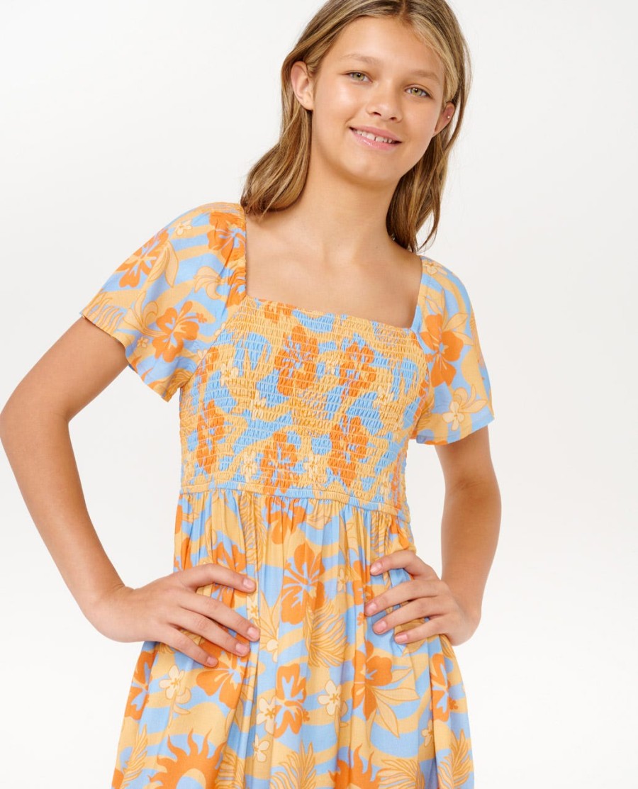 sun sol jurk met plooien - meisjes 8-14 jaar