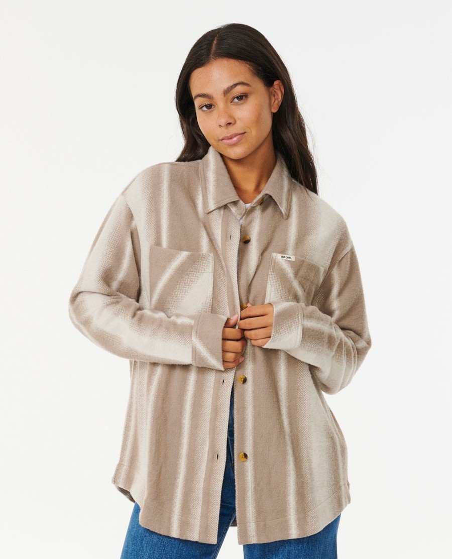 pacific dreams vervaagd flanellen shirt