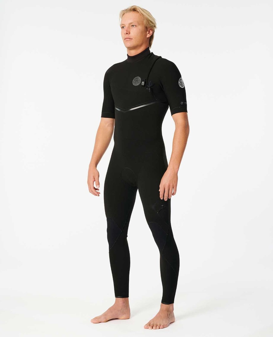 e7 e-bomb zip free 22 wetsuit met korte mouwen
