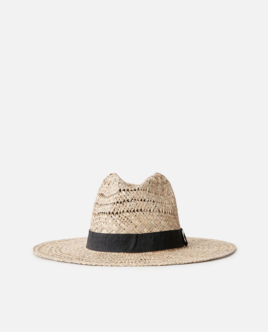 zoutige stro panama-hoed