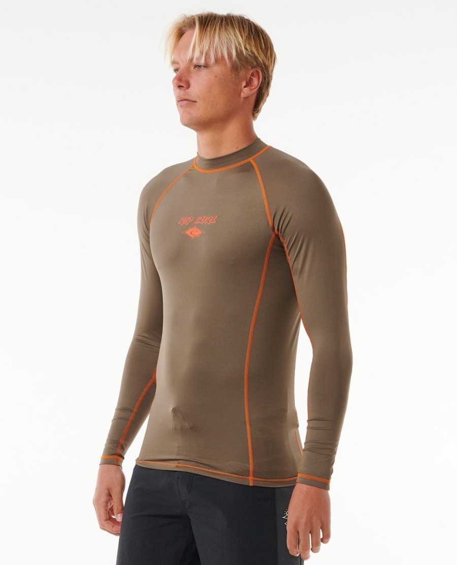 uv-werend rashvest met lange mouwen en kleurvervaging
