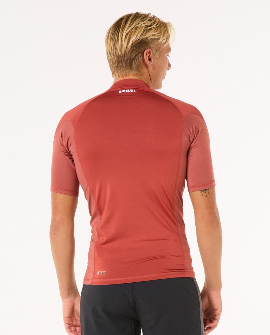 waves uv-beschermende rashguard met korte mouwen