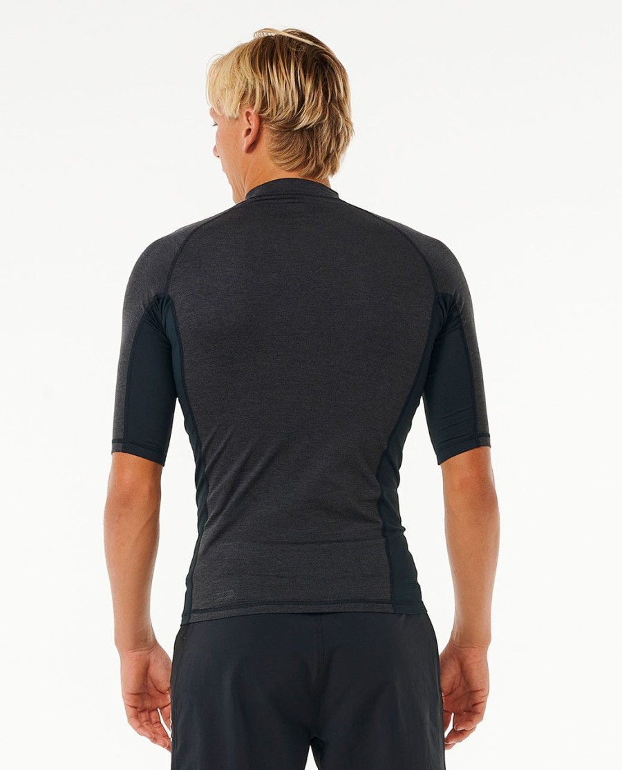 dawn patrol uv-beschermende rashguard met korte mouwen