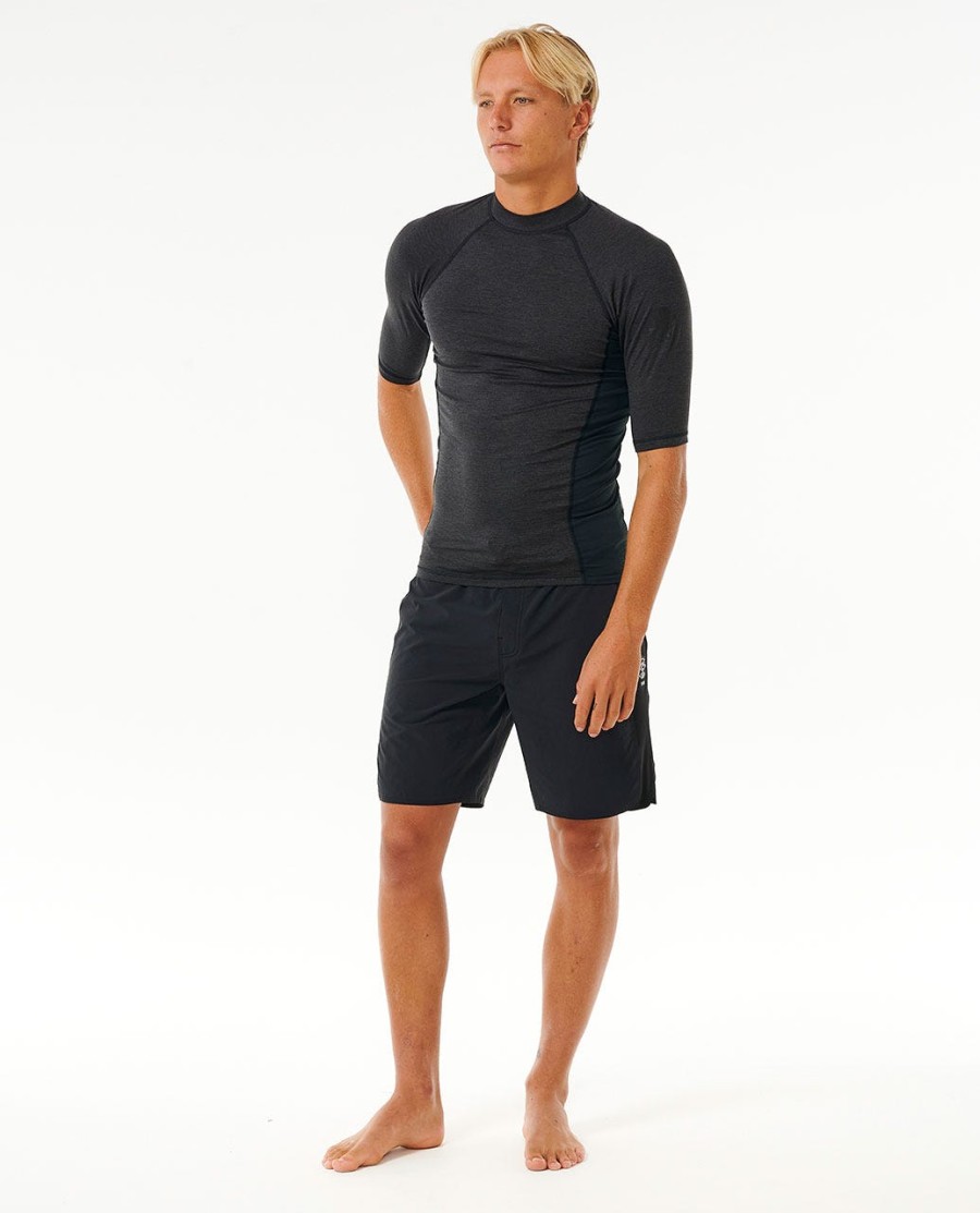 dawn patrol uv-beschermende rashguard met korte mouwen