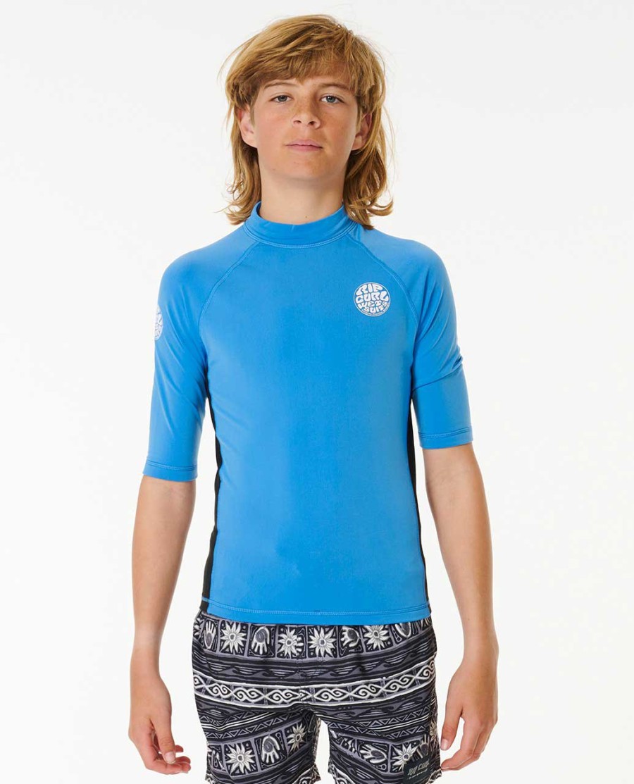 icons uv brushed rash guard met korte mouwen - jongens 8-16 jaar