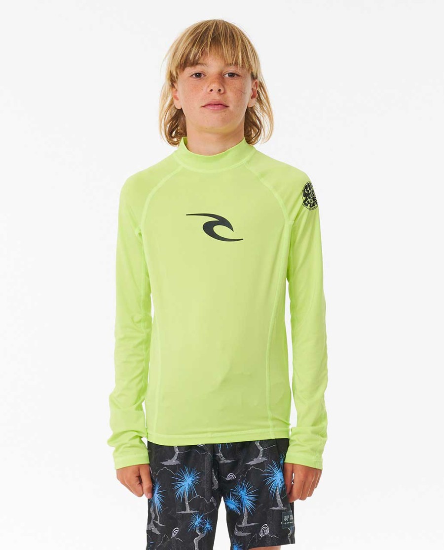 brand wave uv-beschermend shirt met lange mouwen - jongens 8-16 jaar