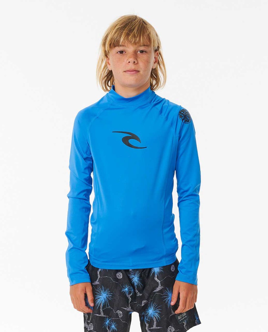 brand wave uv-beschermend shirt met lange mouwen - jongens 8-16 jaar