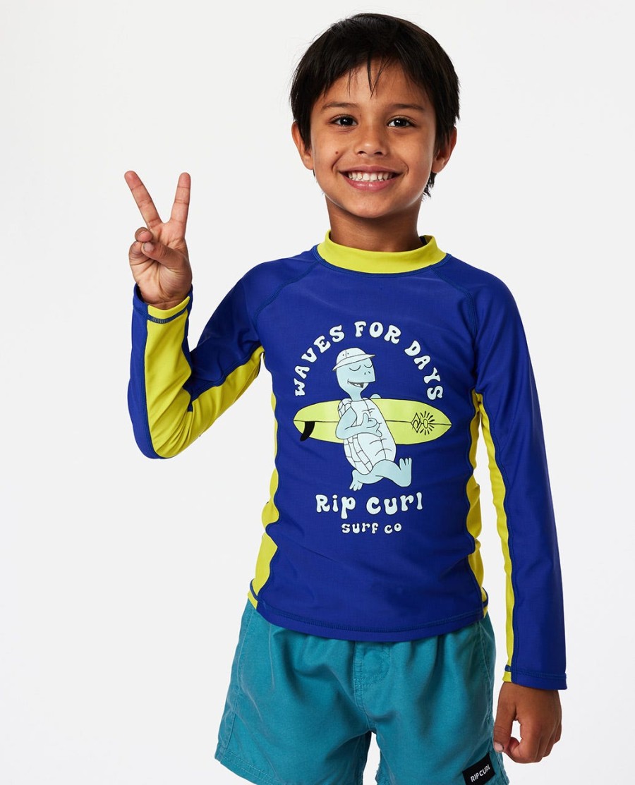 tube turtle uv-beschermend zwemshirt met lange mouwen - jongens 1-8 jaar