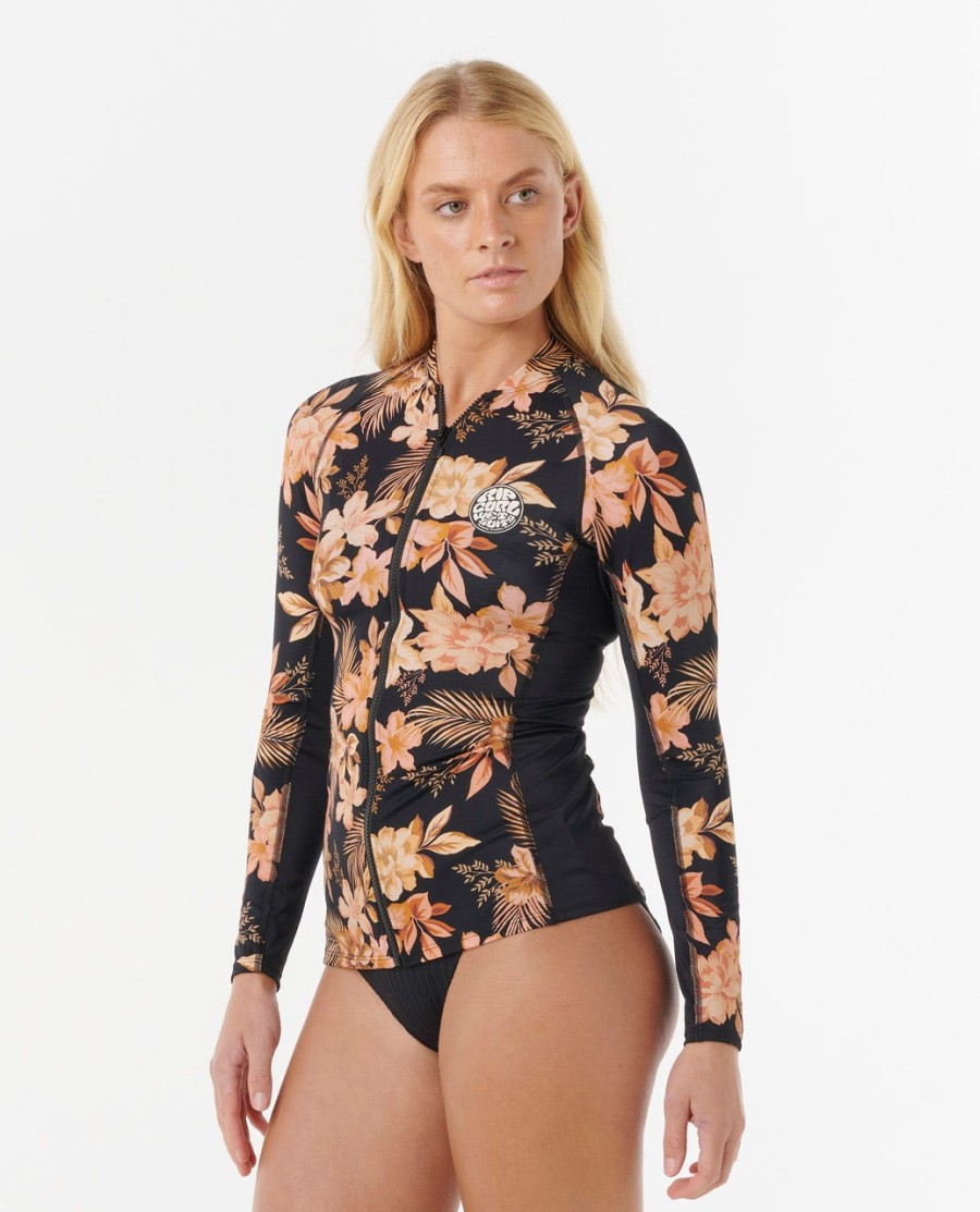 desert dreams rash guard met lange mouwen en ritssluiting