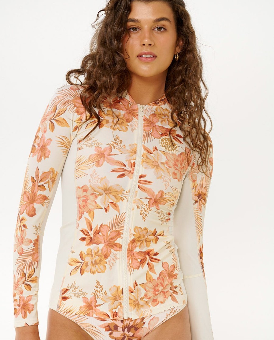 desert dreams rash guard met lange mouwen en ritssluiting