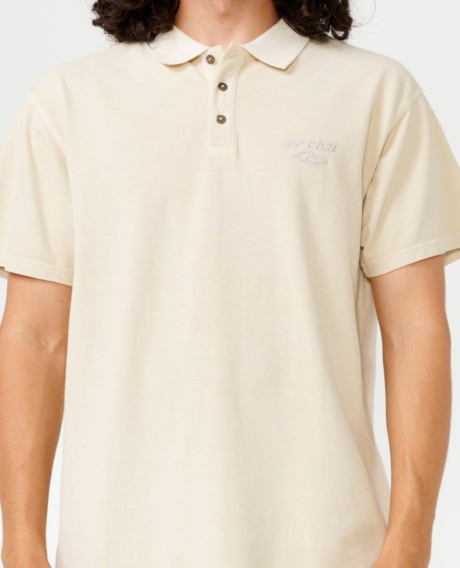 poloshirt met vervagend borduurwerk