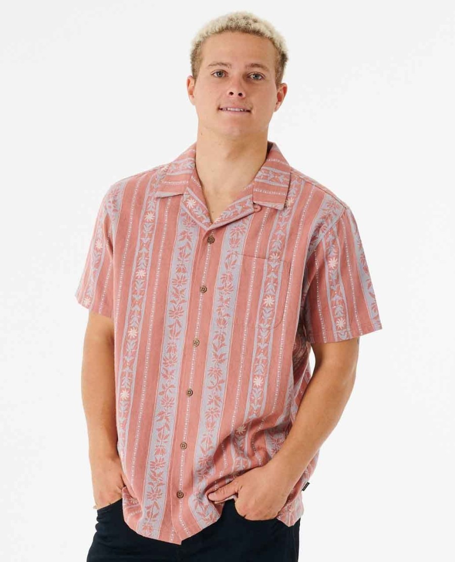 topanga vert gestreept shirt met korte mouwen