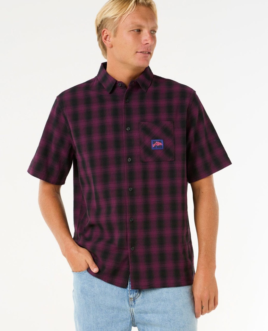raw energy t-shirt met korte mouwen en ruitpatroon