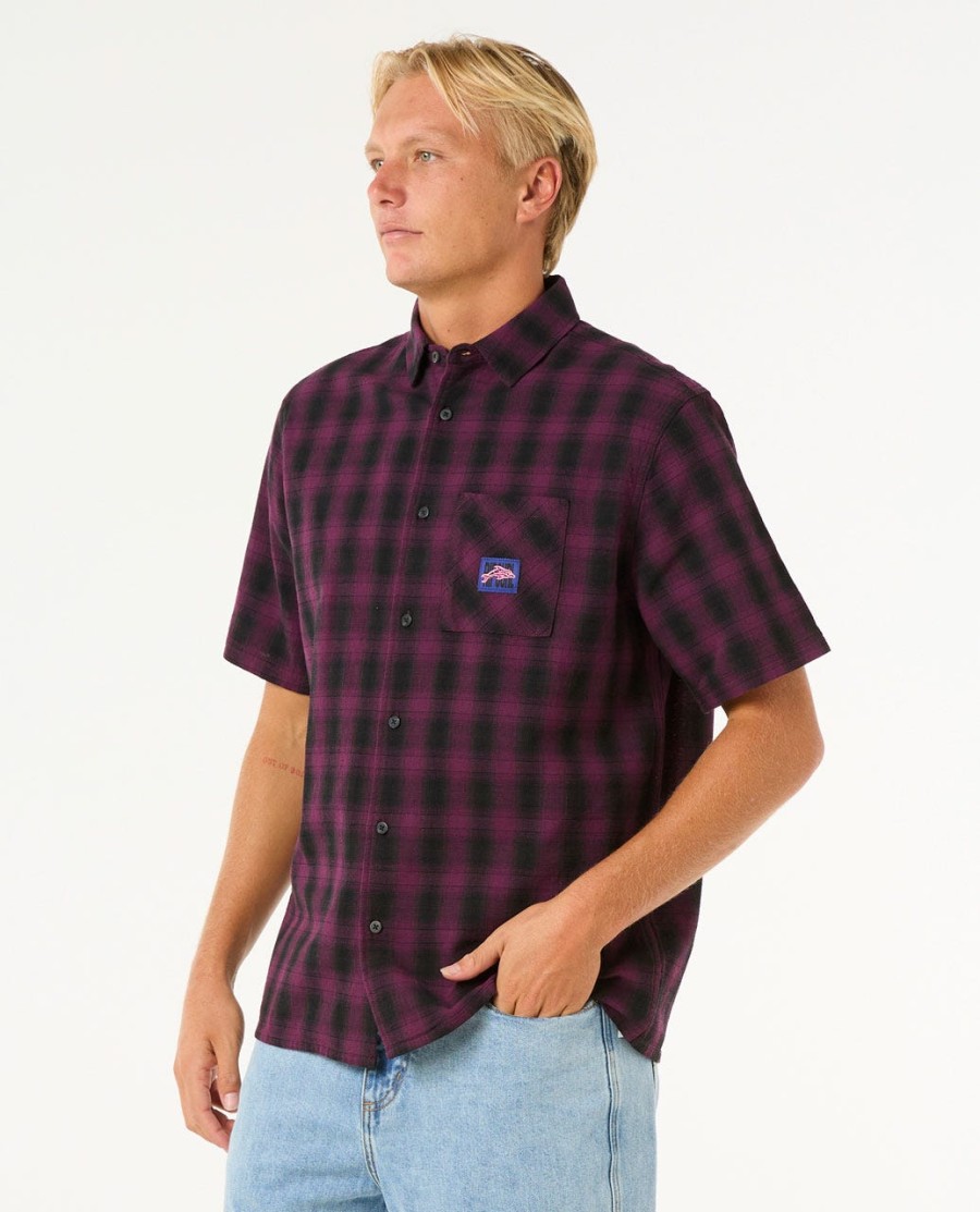 raw energy t-shirt met korte mouwen en ruitpatroon