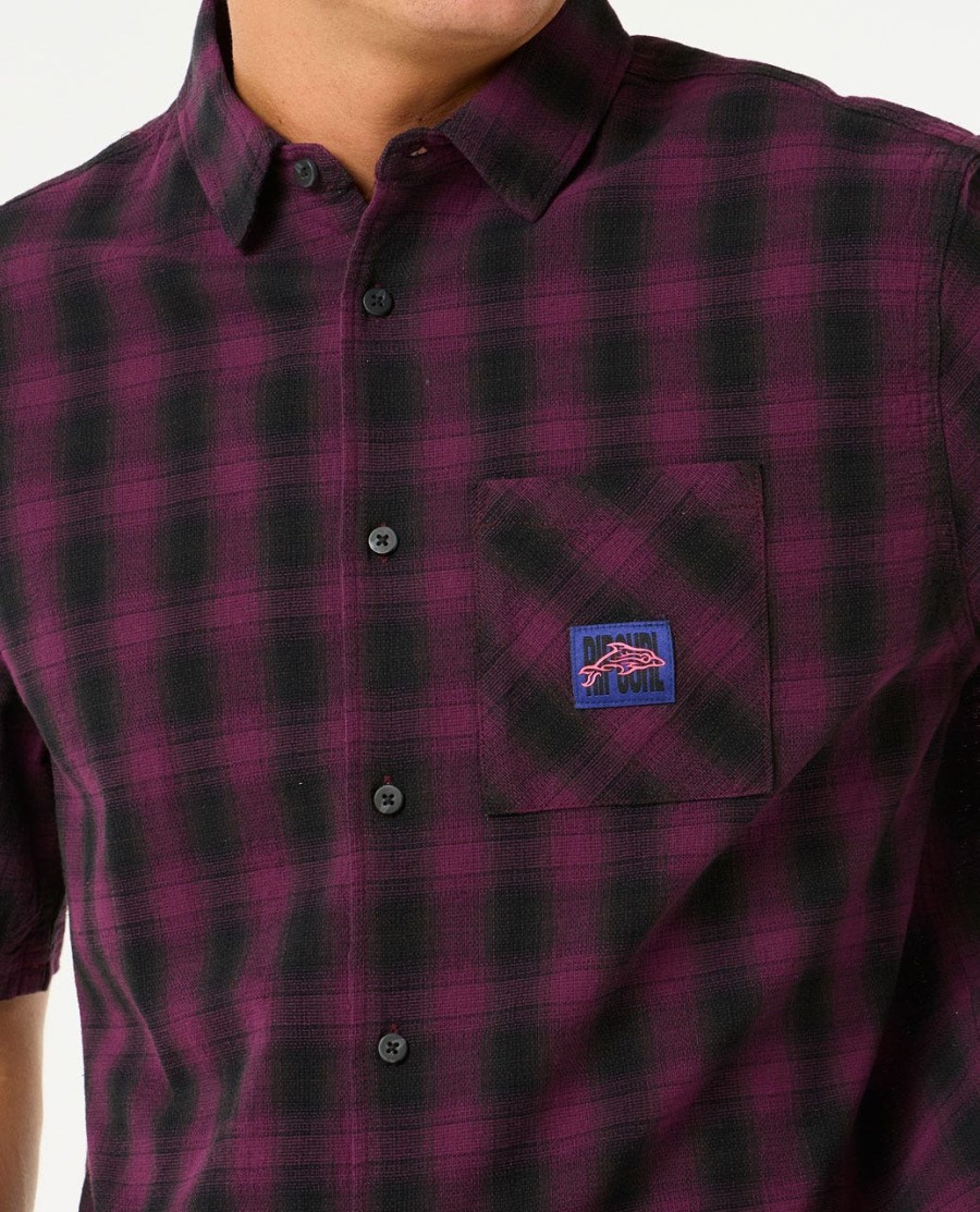 raw energy t-shirt met korte mouwen en ruitpatroon