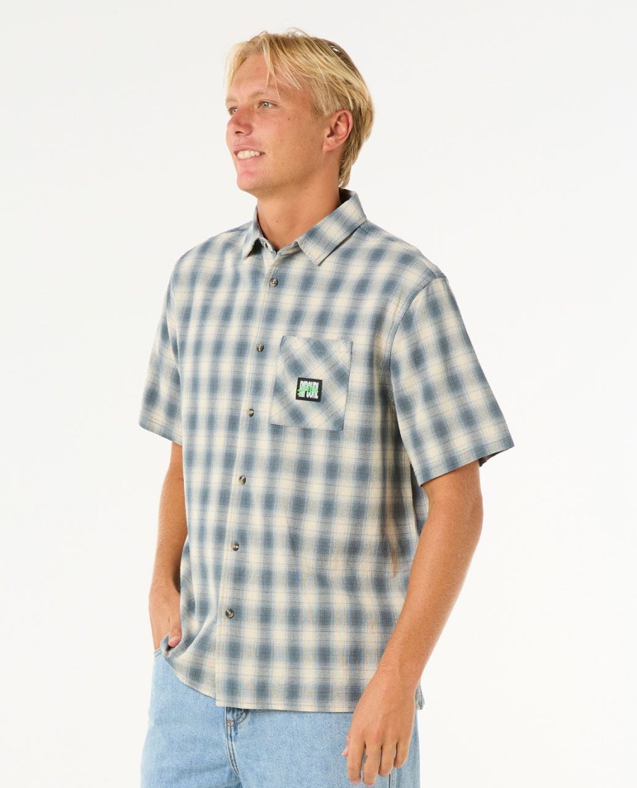 raw energy t-shirt met korte mouwen en ruitpatroon