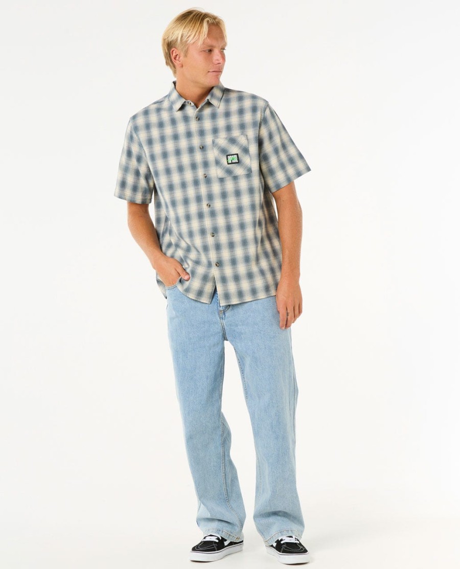 raw energy t-shirt met korte mouwen en ruitpatroon