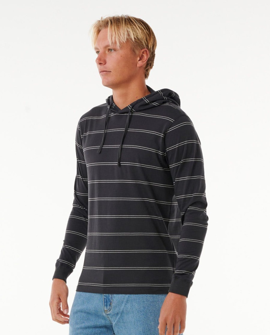 effen gestreepte hoodie