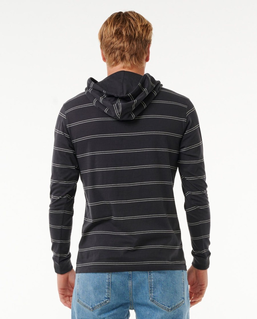 effen gestreepte hoodie