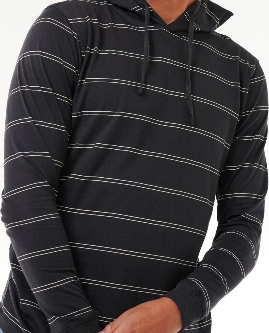 effen gestreepte hoodie