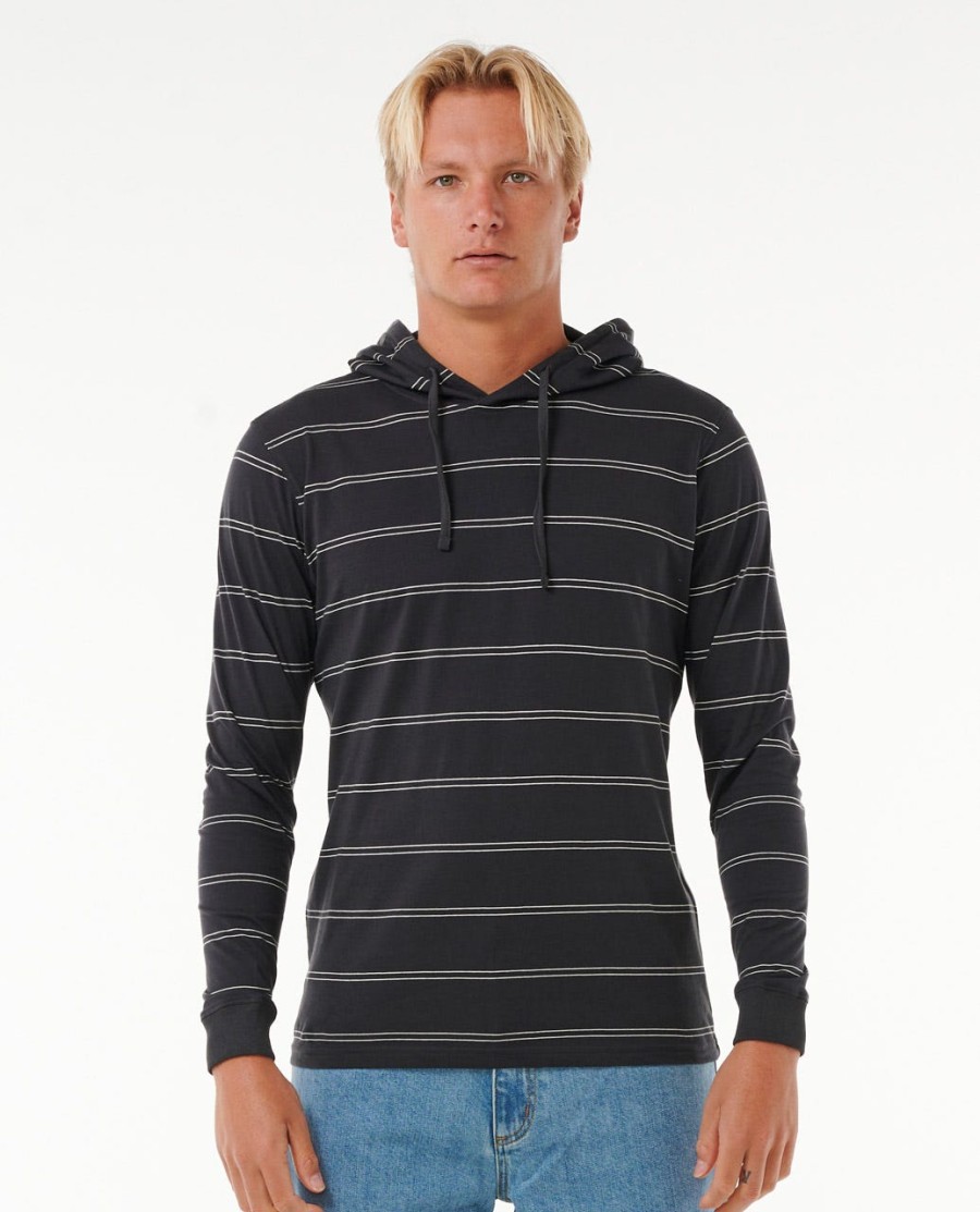 effen gestreepte hoodie