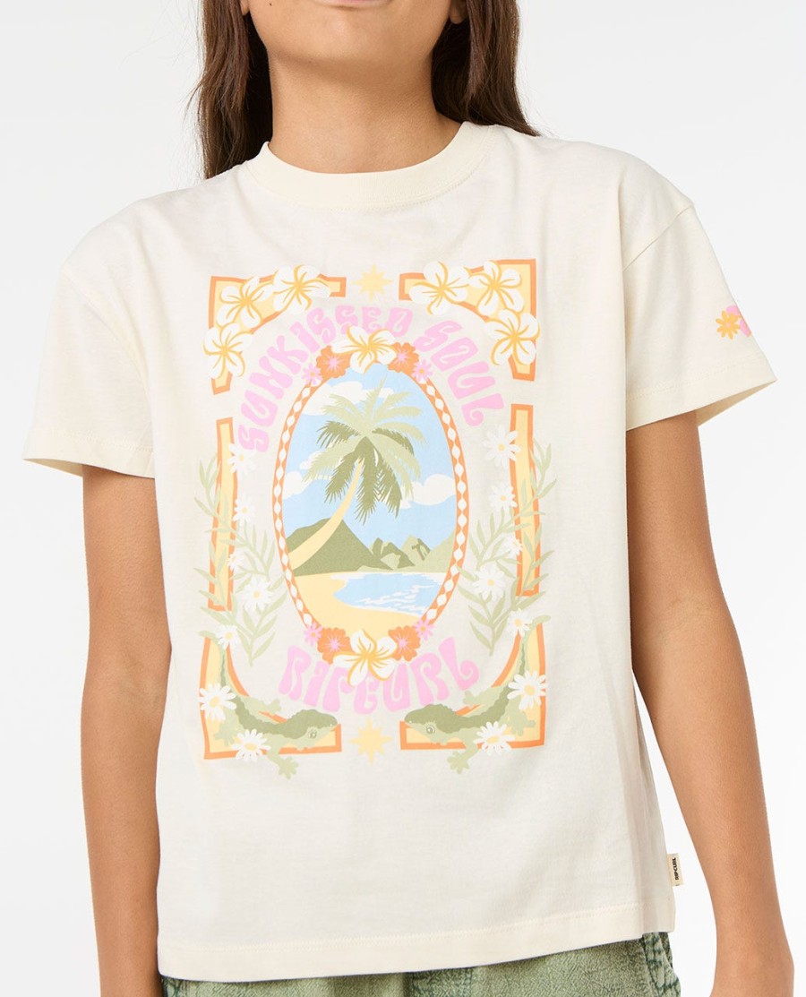 island bliss art t-shirt - meisje 8-14 jaar