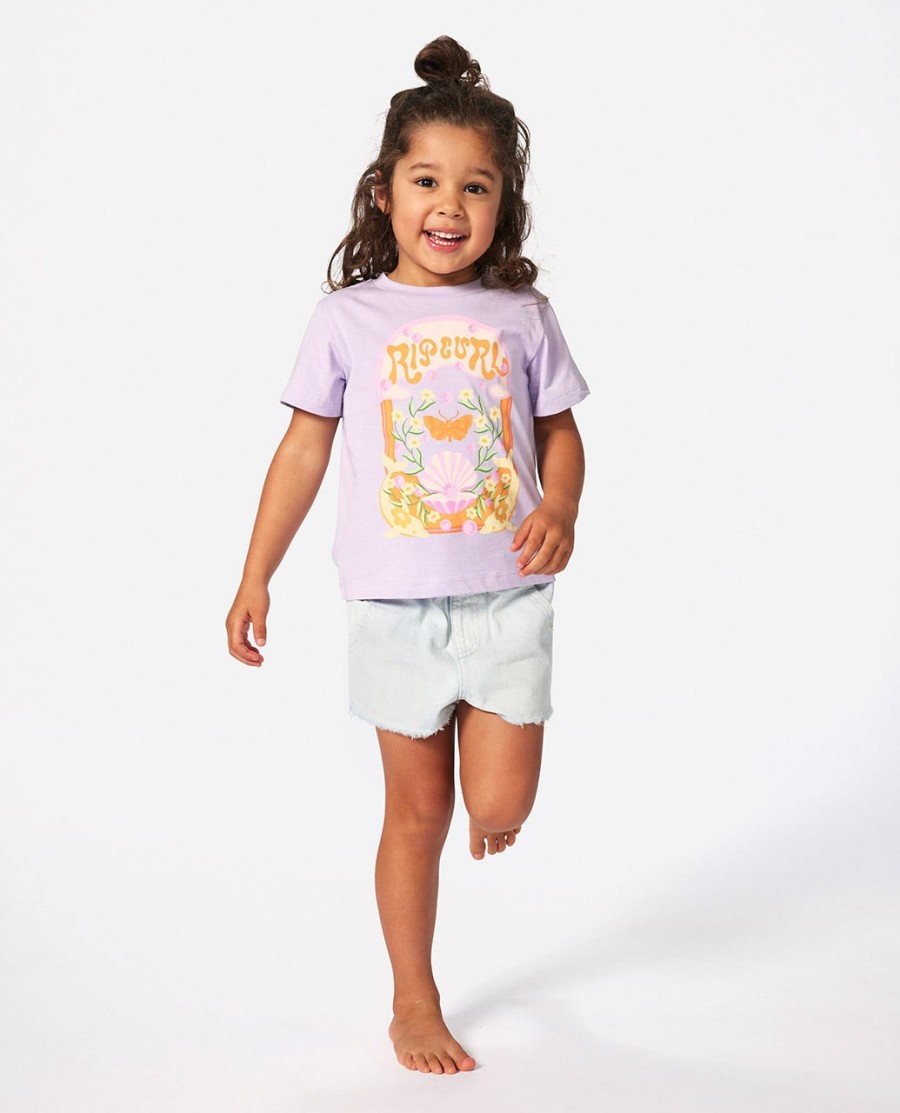 rainbow tropics art t-shirt - meisje 1-8 jaar