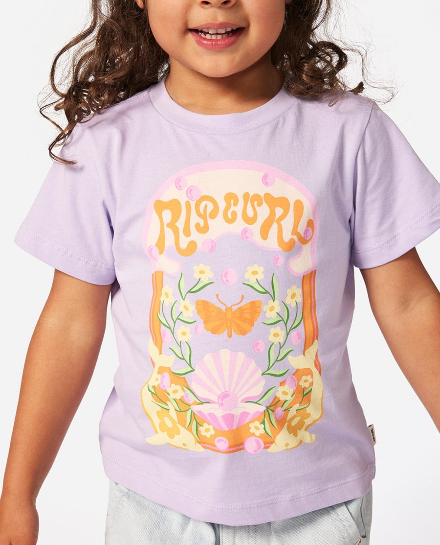 rainbow tropics art t-shirt - meisje 1-8 jaar