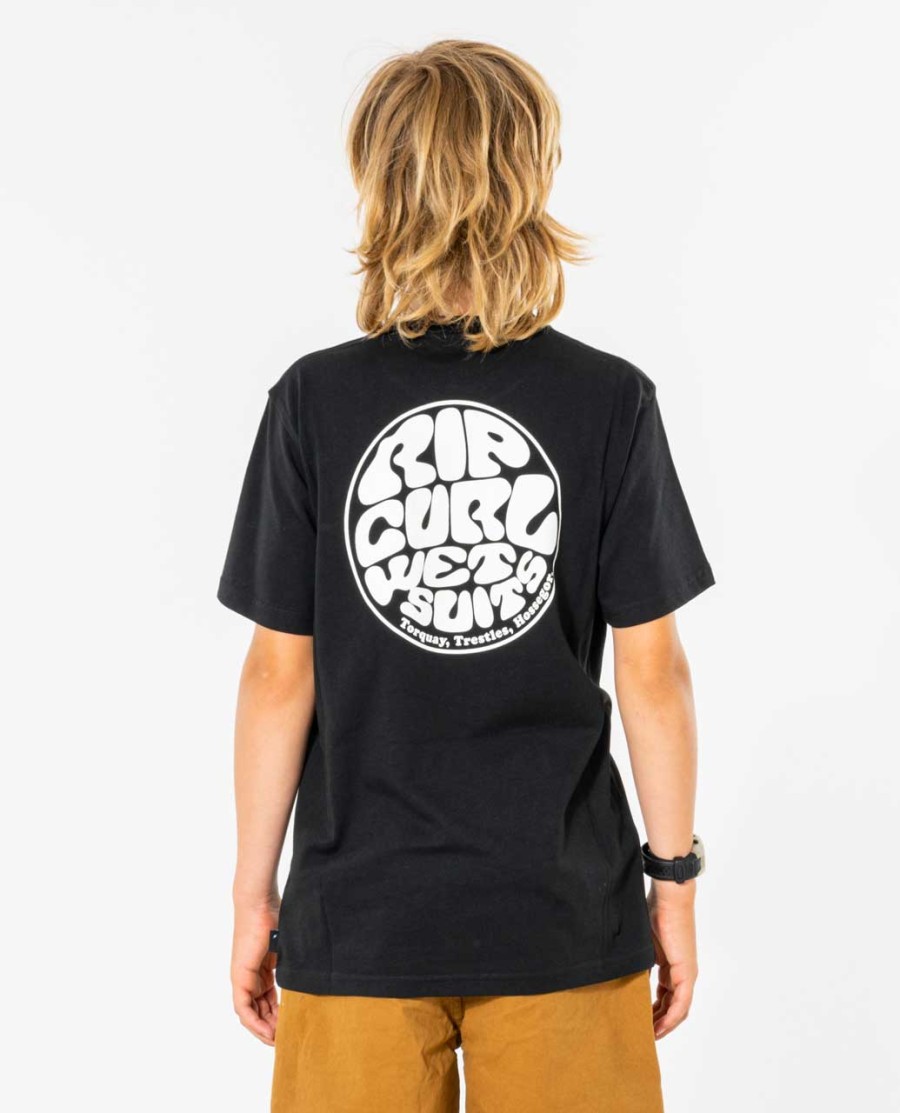 t-shirt met wetsuit-icoon - kinderen 8-16 jaar