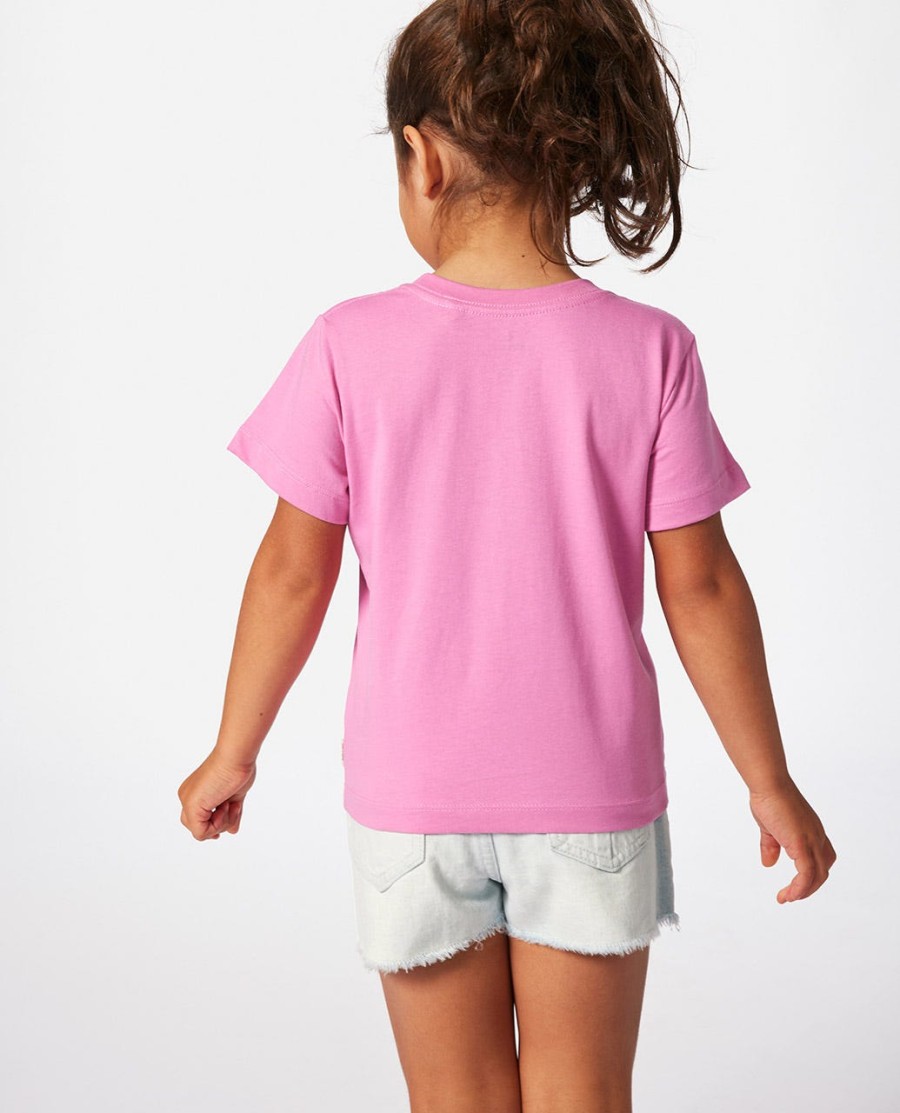 regenbooglogo t-shirt voor meisjes 1-8 jaar