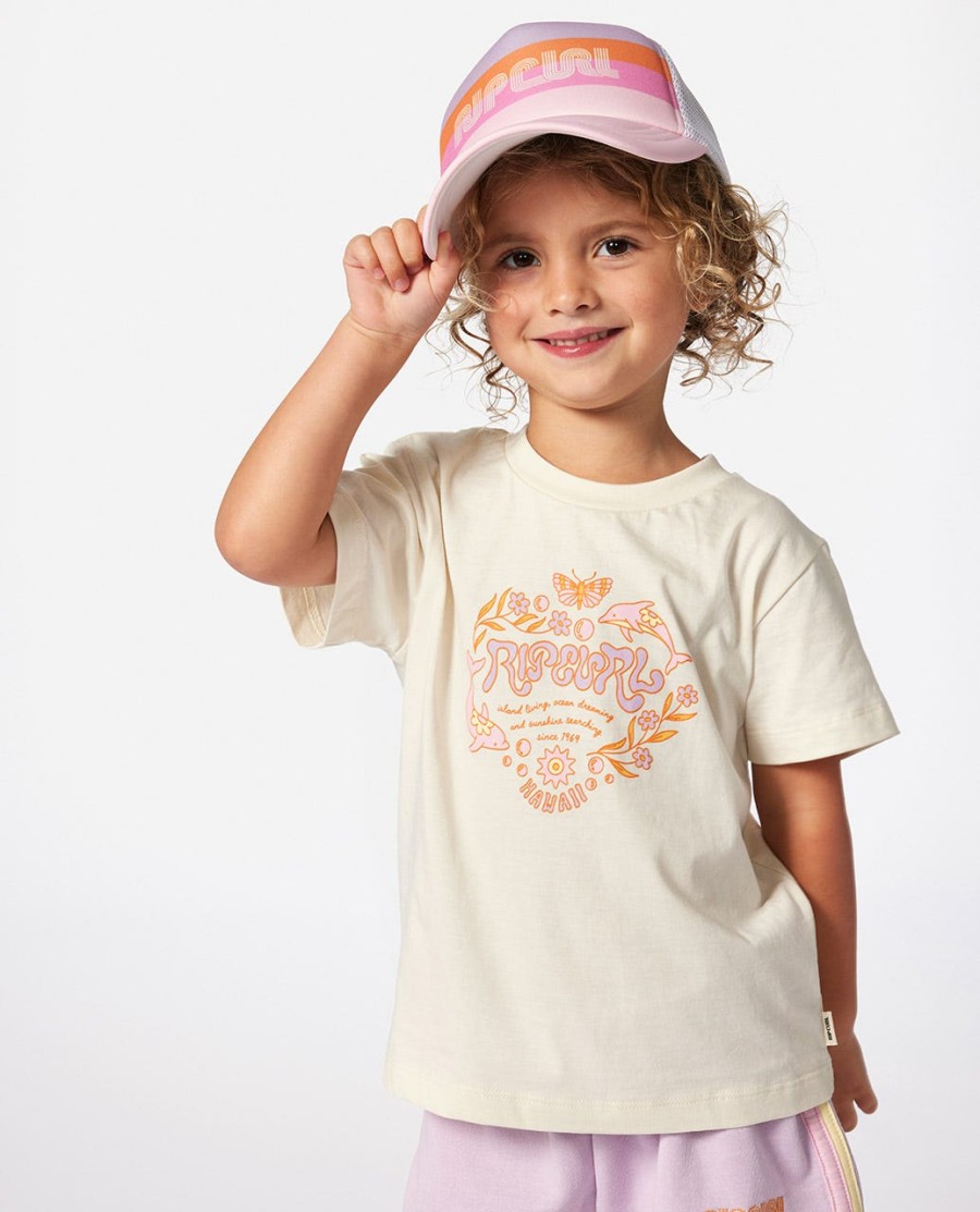 regenbooglogo t-shirt voor meisjes 1-8 jaar