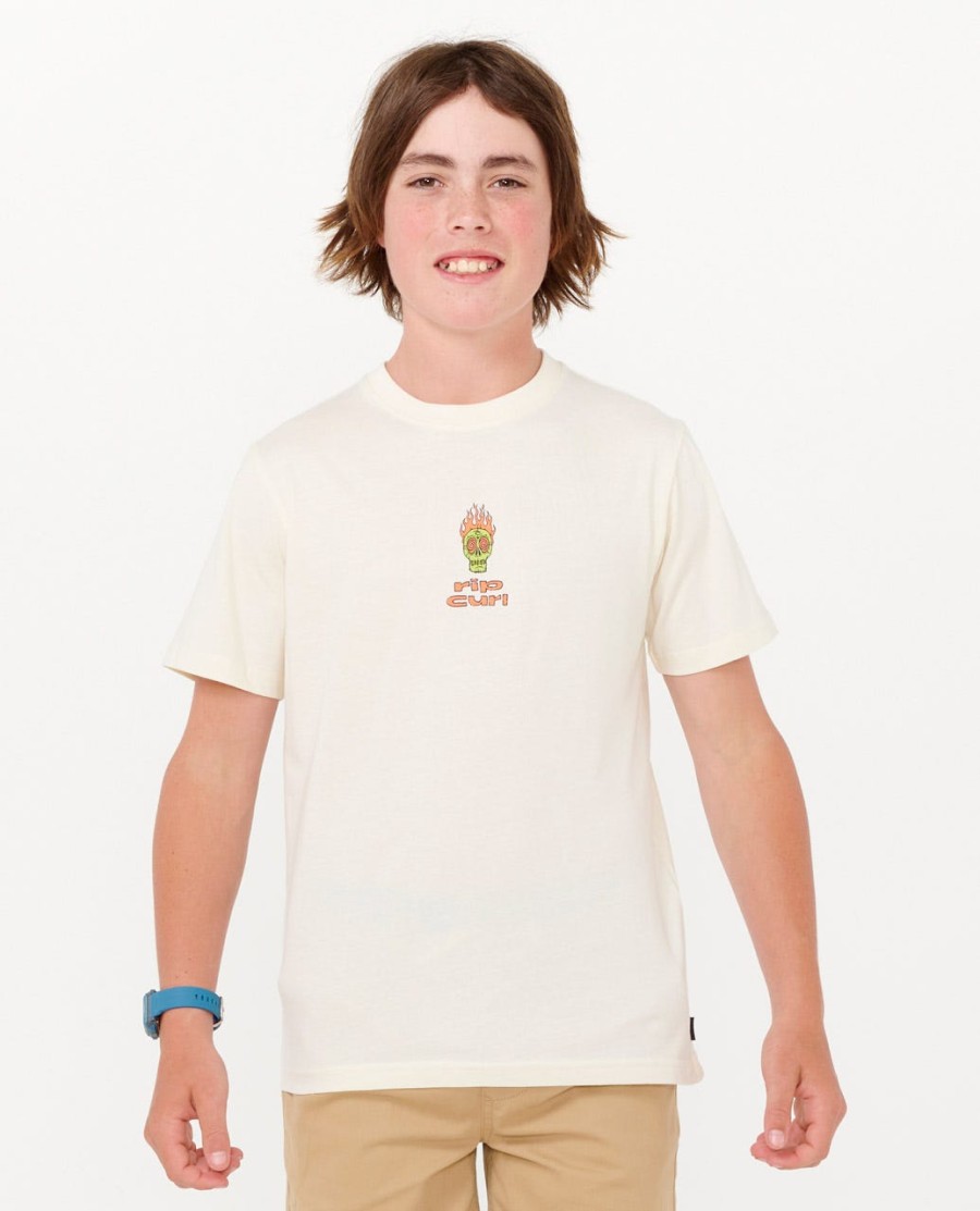 t-shirt met kosmische schedelprint - jongens 8-16 jaar