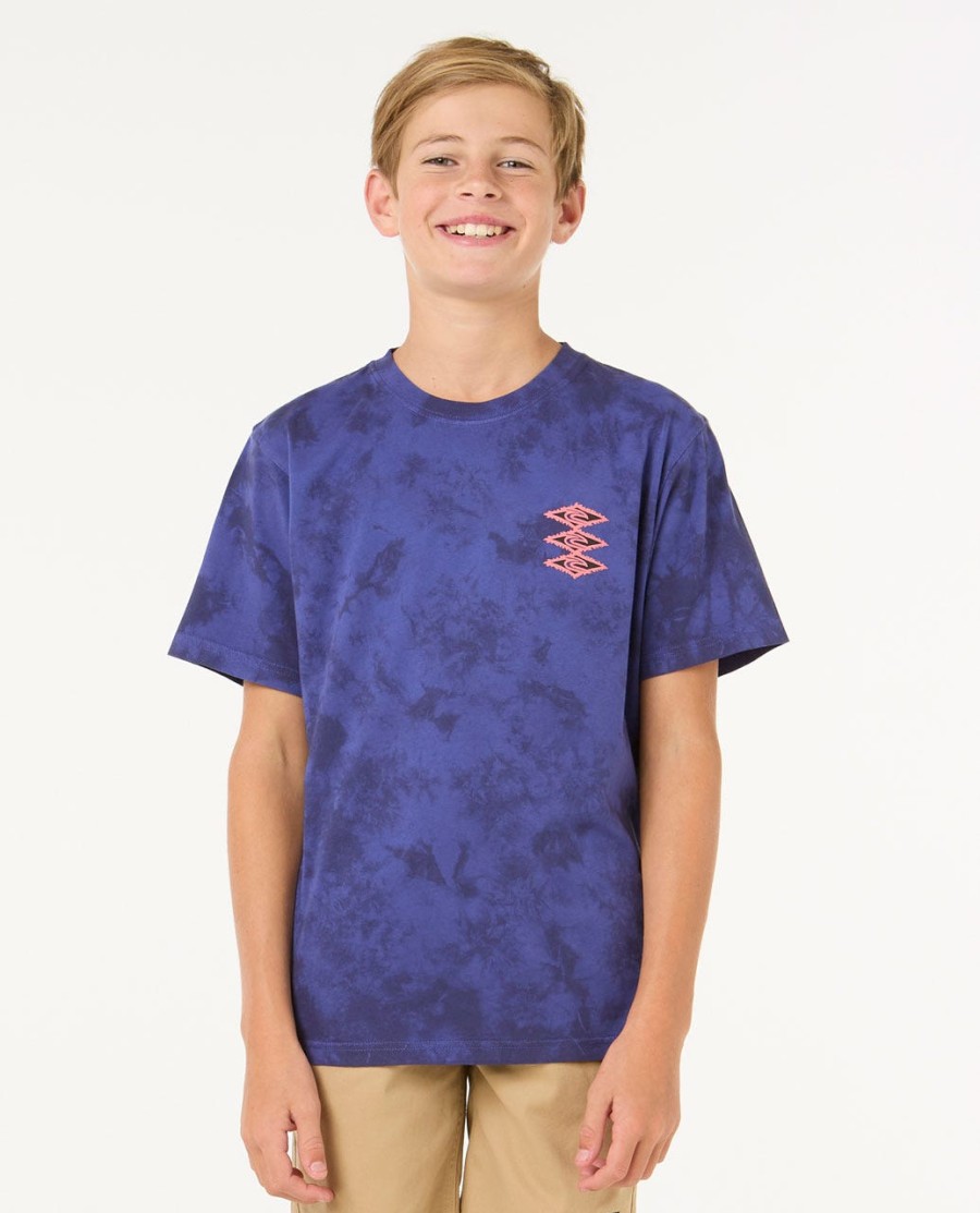 raw energy tie dye t-shirt - jongens 8-16 jaar